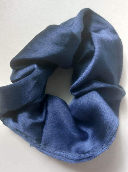 Satin Silk Hair Scrunchies for Girls & Women – Handmade Soft Elastic Hair Ties