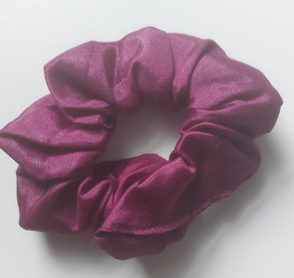 Satin Silk Hair Scrunchies for Girls & Women – Handmade Soft Elastic Hair Ties