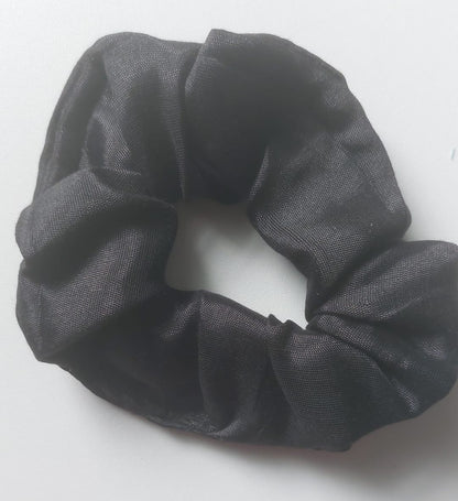 Satin Silk Hair Scrunchies for Girls & Women – Handmade Soft Elastic Hair Ties