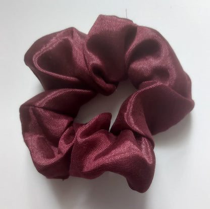Satin Silk Hair Scrunchies for Girls & Women – Handmade Soft Elastic Hair Ties