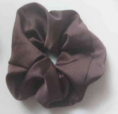 Satin Silk Hair Scrunchies for Girls & Women – Handmade Soft Elastic Hair Ties