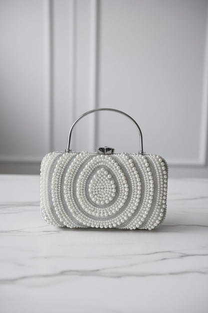 Crystal & Pearl Evening Clutch Bag Collection – Bow, Beaded, Mirrored Box Party Bags