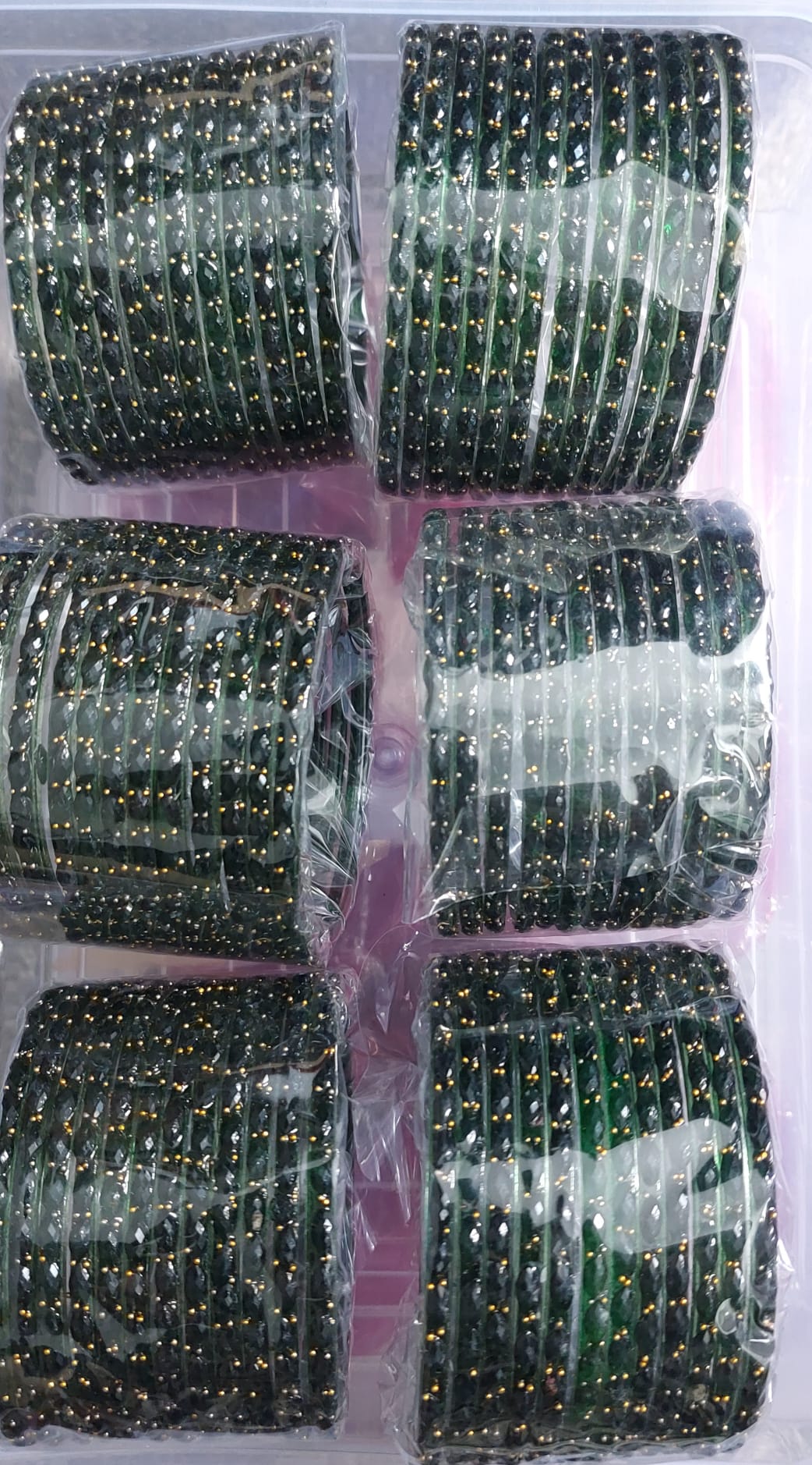 Indian Raindrop Glass Bangles(12 pieces)