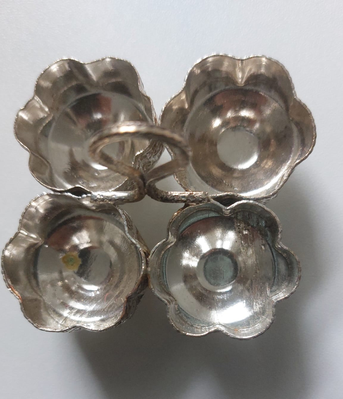 German Silver 4 Cup Holder