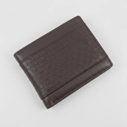 Men's Brown Leather Bifold Wallet for Men – RFID, Card Slots, Coin Pocket