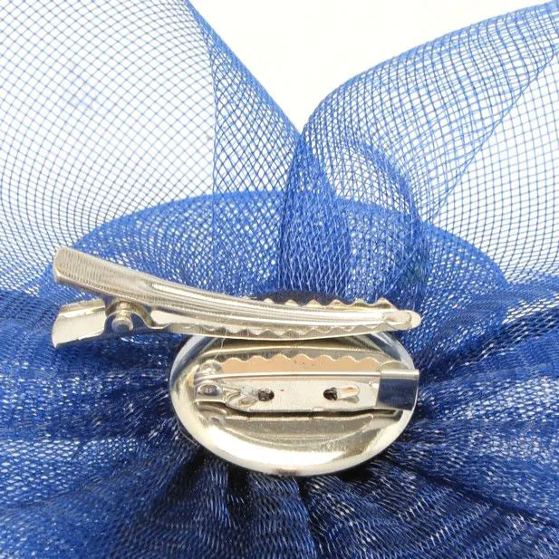 Molly and Rose Style Josie. mesh fascinator on a clip and brooch pin
