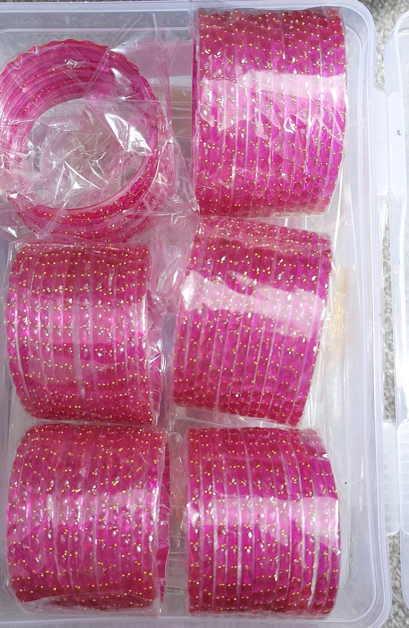 Indian Raindrop Glass Bangles(12 pieces)