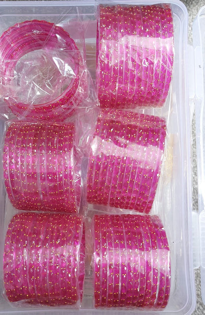 Indian Raindrop Glass Bangles(12 pieces)