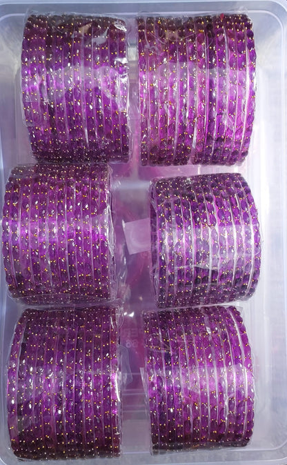 Indian Raindrop Glass Bangles(12 pieces)
