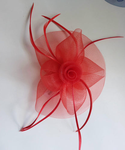 Molly and Rose Style Josie. mesh fascinator on a clip and brooch pin