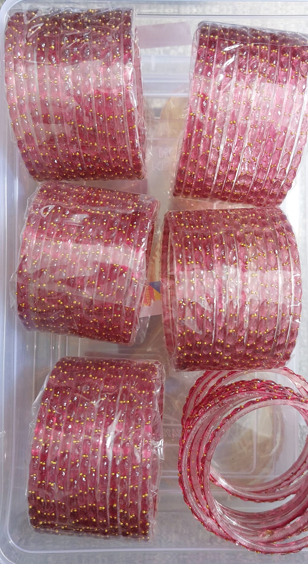Indian Raindrop Glass Bangles(12 pieces)