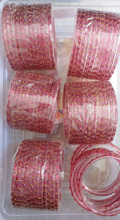 Indian Raindrop Glass Bangles(12 pieces)
