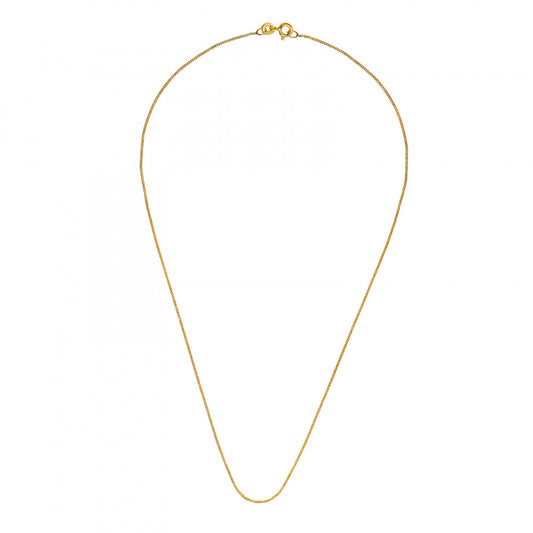 Gold‑Plated 925 Sterling Silver Curb Chain – 41cm