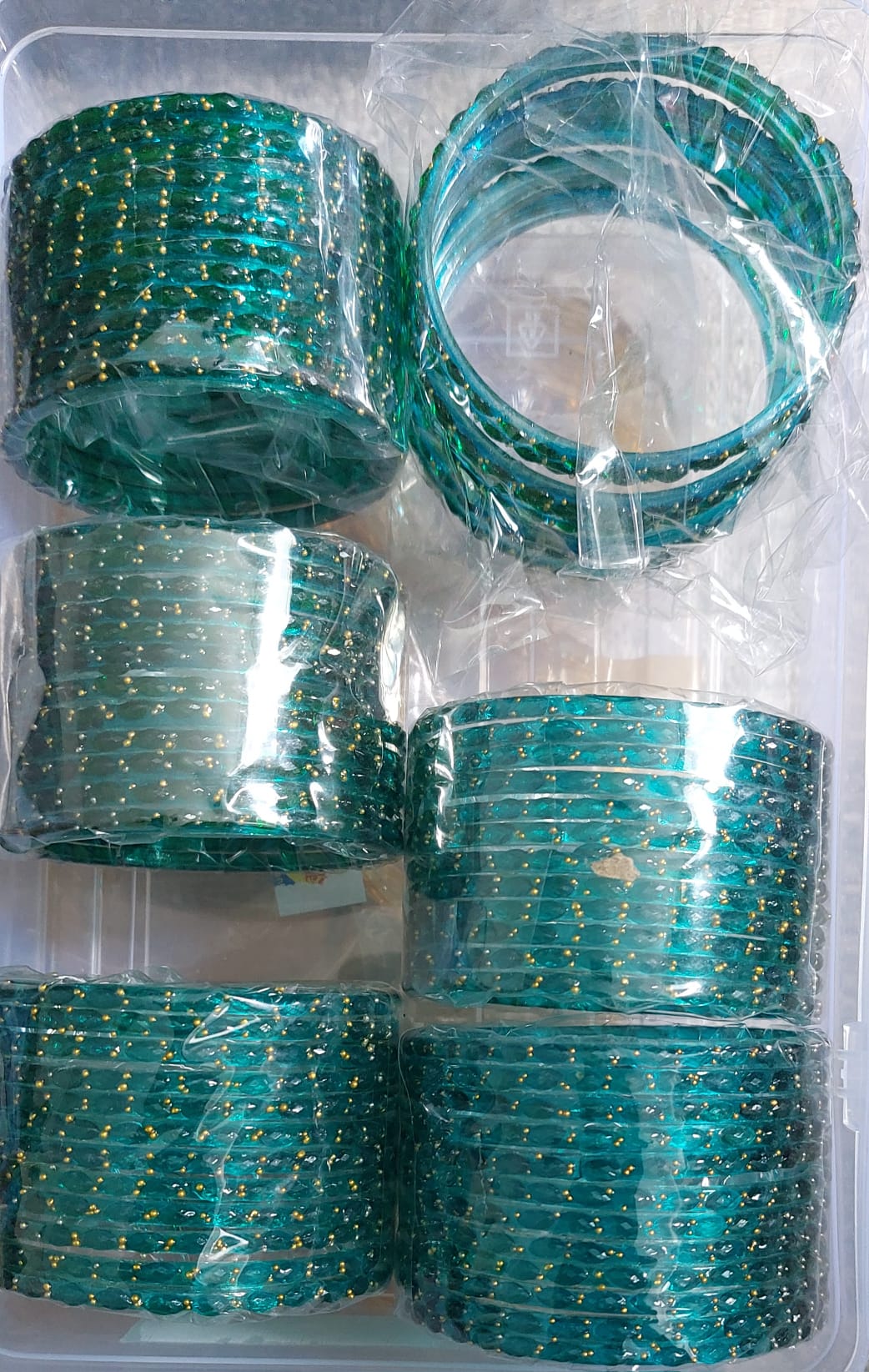 Indian Raindrop Glass Bangles(12 pieces)