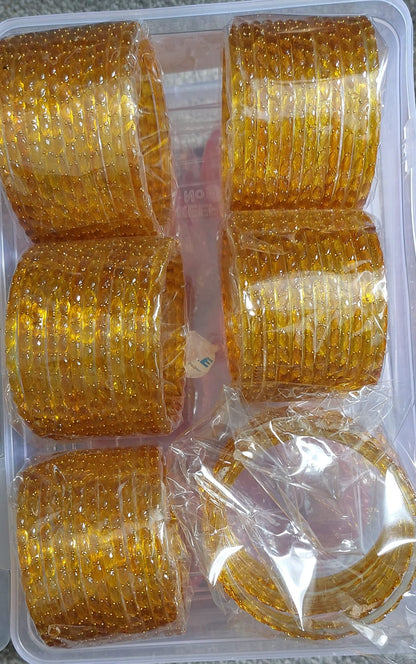 Indian Raindrop Glass Bangles(12 pieces)